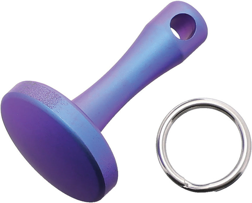 Zipper Pull Blue Ti