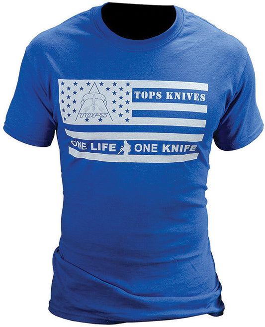 T-Shirt Flag Logo Blue Large