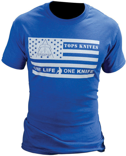 T-Shirt Flag Logo Blue XXL