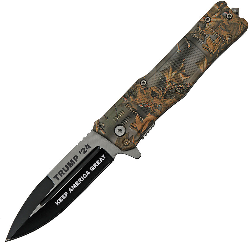 Trump Linerlock A/O Grn Camo TR-0513CM