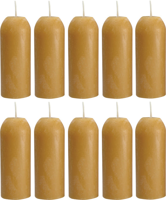 12 Hour Beeswax Candles 10pc L-CAN-B-10PK