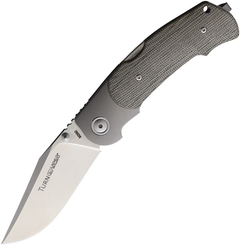 TURN Lockback Green Micarta V5986CG