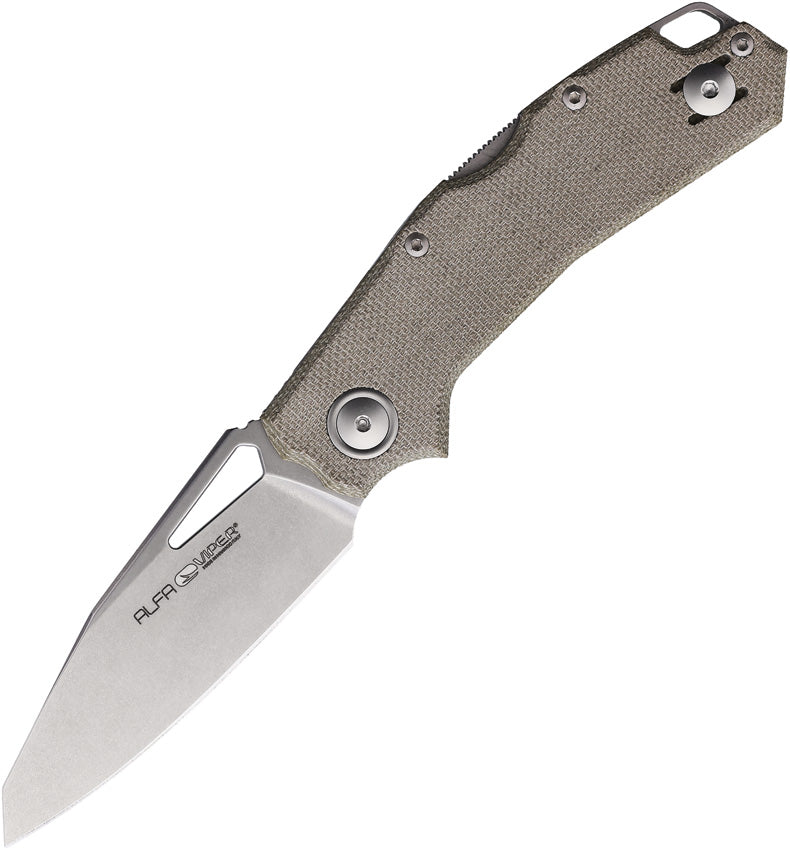 Alfa Lockback Green Micarta
