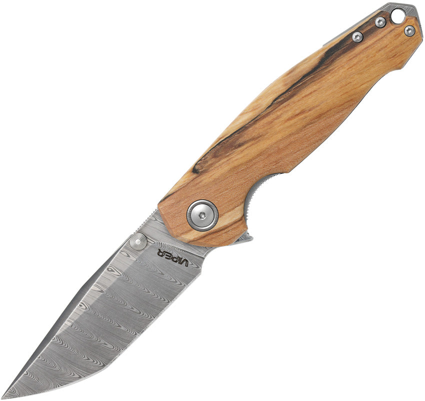 Katla Linerlock Damascus Popl VA5985PI