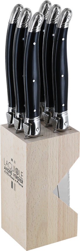 Laguiole Steak Knife Set Black 706NBBP