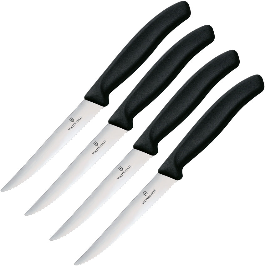 Steak Knife Set 4pc Black 6.7233.20-X1