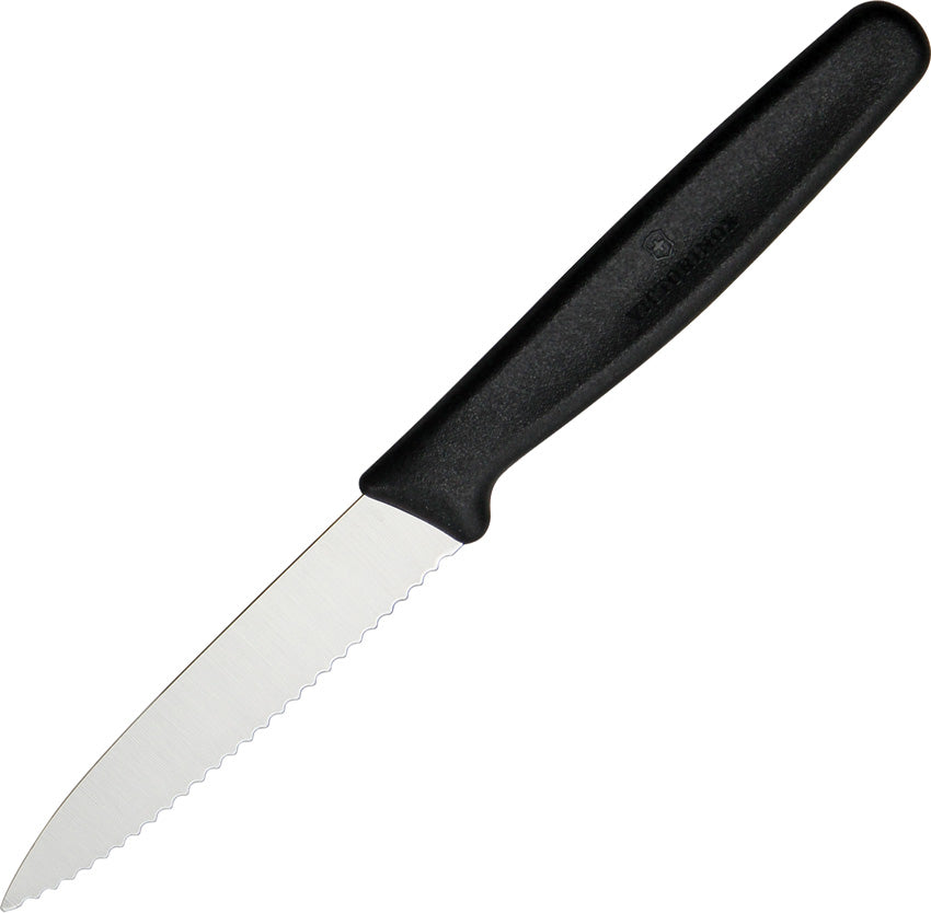 Paring Knife Serrated Black 6.7633