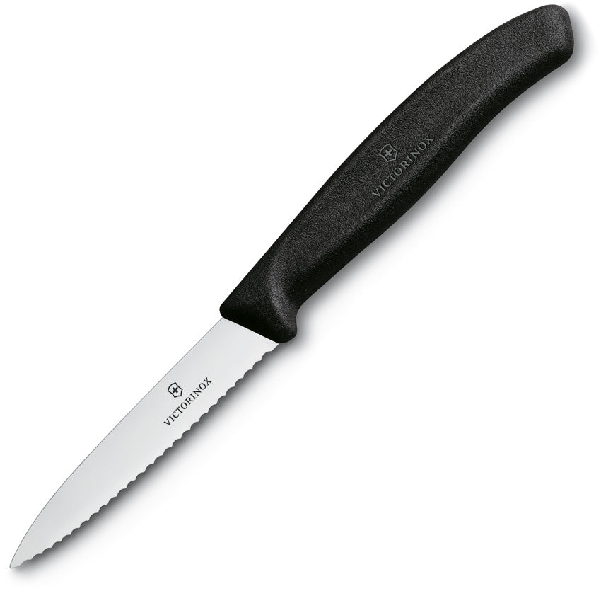 Paring Knife Black Serrated 6.7633-X4