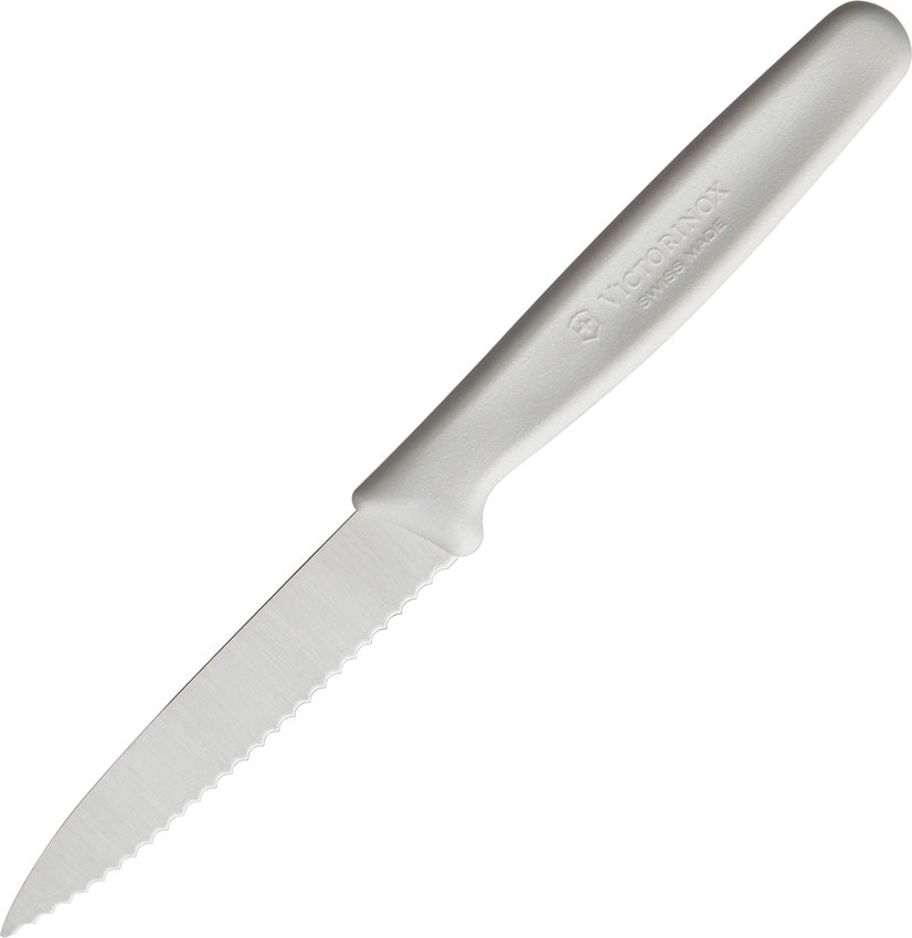Paring Knife White Serrated 6.7637