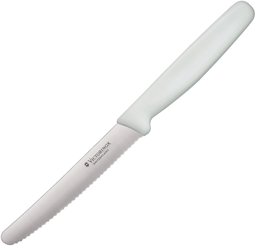 Steak Knife Serrated White 6.7837