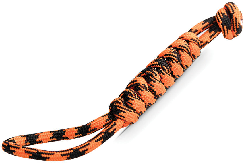 Paracord Lanyard Orange/Black X0152