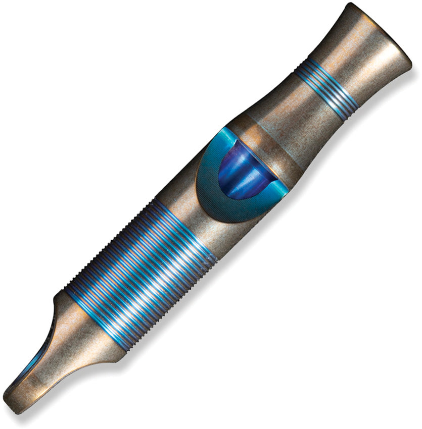 Titanium Whistle Blue Cord A-05BP