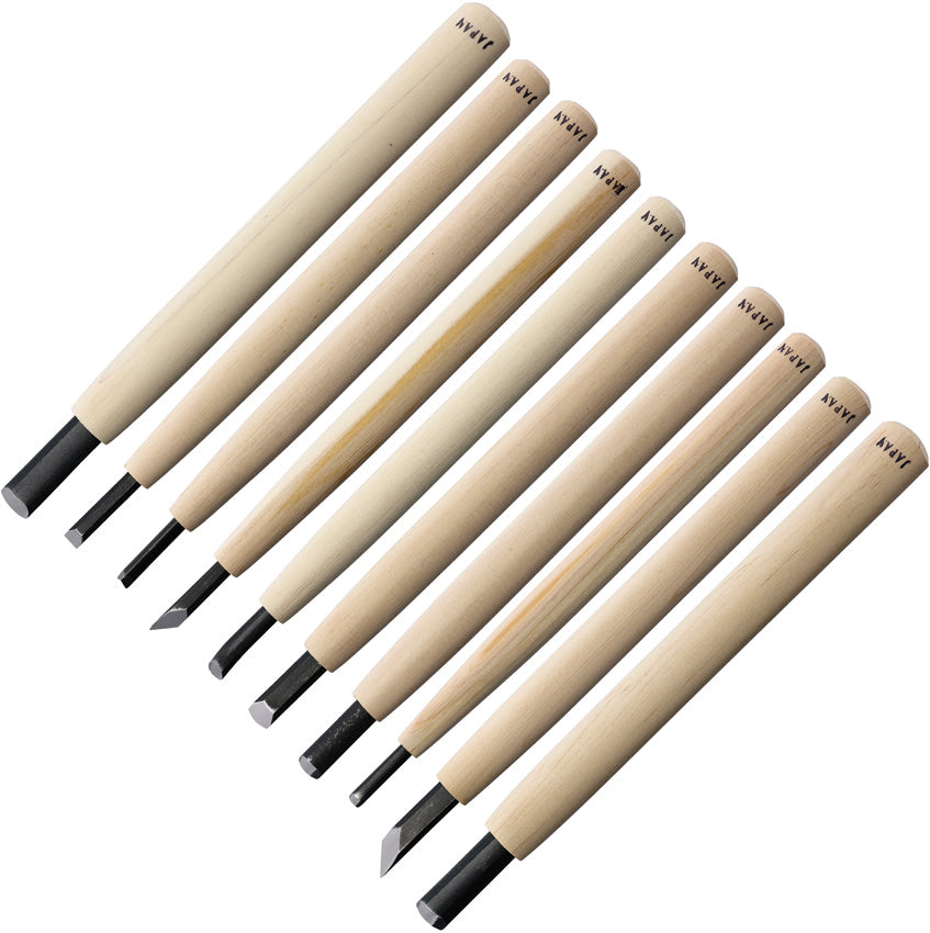 Woodcarving Knife 10pcs Set AT117 (YOSHIHARU 10001000)