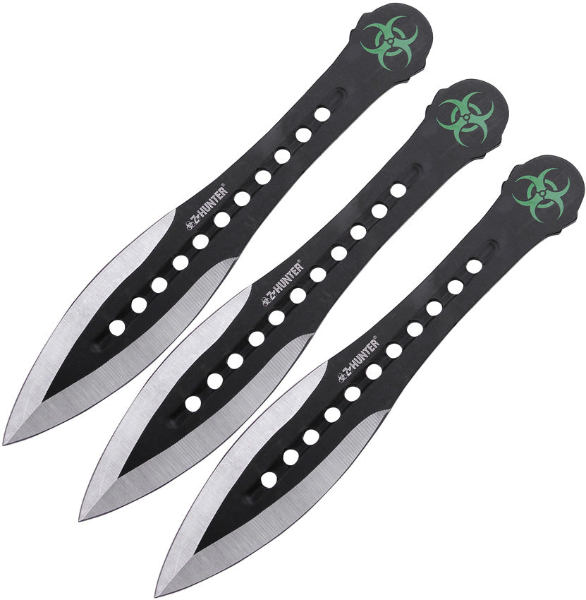 Three Piece Throwing Knife Set ZB-163-3BK