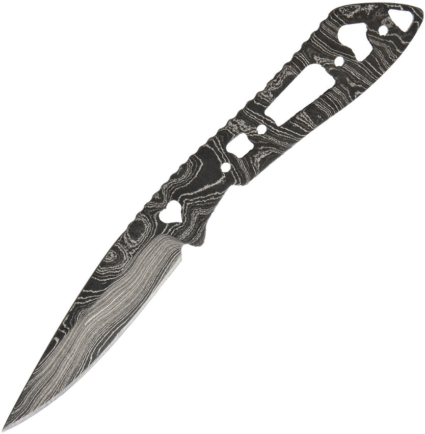 Damascus Knife Blade Heart Cut ADS094 HEART CUTOUT