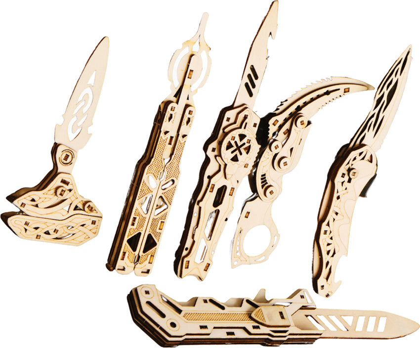 Wood Knife Puzzle Set