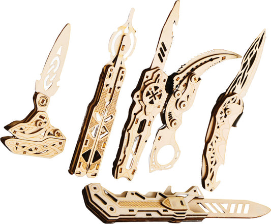 Wood Knife Puzzle Set