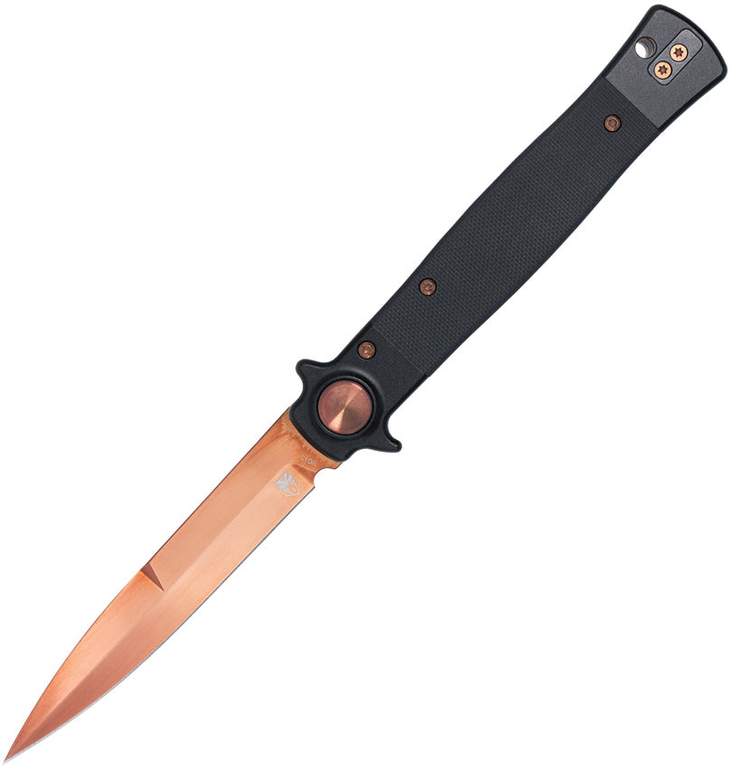 Stiletto Button Lock Blk/Rose CTSTLBLG10BLKRSG