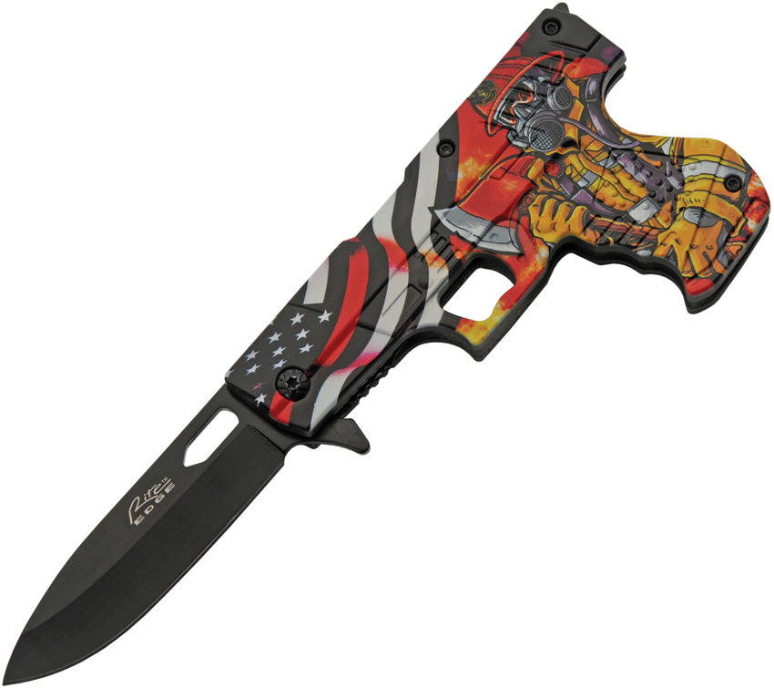 Gun Linerlock A/O Firefighter 300227-FF