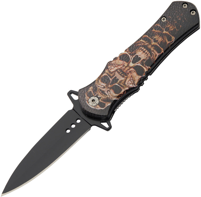 Skull Linerlock A/O Stacked 300569-SS