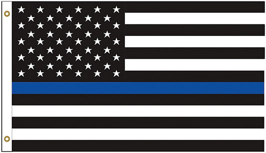Thin Blue Line American Flag